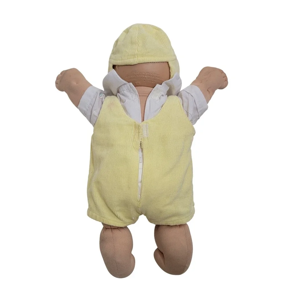 VTG 1984 Cabbage Patch Kids‎ Preemie Doll HM #4 Yarn Hair Tuft Sailboat Corduroy